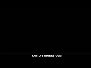 Family Strokes – Blowing Her Step Brother While Mom’s Home