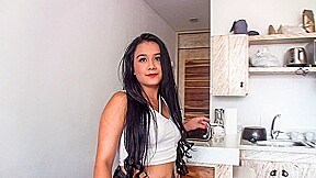Thick Big Ass Latina Says It’s Her First Anal Too Rough For a Newbie