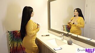 Busty MILF London Rose Gives Probation Officer BJ and Cock Ride
