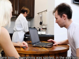 SISPORN. Blonde has sex with stepbro