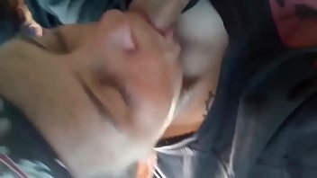step Dad Feeds Daughter His Cum While Driving