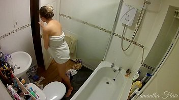 step Daughter showers and masturbates while dad is watching – kinkycouple111
