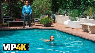 DADDY4K. Nymph enjoys taboo sex with BF’s dad on hot summer day