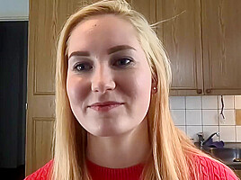 Blonde Stepsister Had A Bad Day At Work And Cock Can Calm Her Down