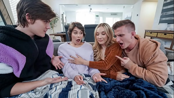 Two Friends Decide to Swap Their Stepsisters and Cozy up In the Hottest Way – Nicole Aria, Jazmin Luv