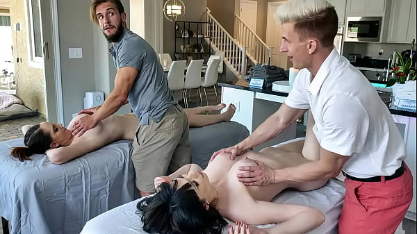 Stepsons Get After Massage Treat From Their – April Storm, Nickey Huntsman