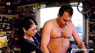 German not mother and daughter Fuck Step-step dad on Work