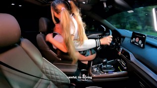 I fuck with my stepbro in the car on a public highway in Medellin+he cums inside to get me pregnant