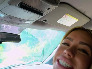 DadCrush – Blonde Gives Road Head To Step Dad