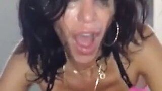 Single StepMom Sucking Cum Loads!