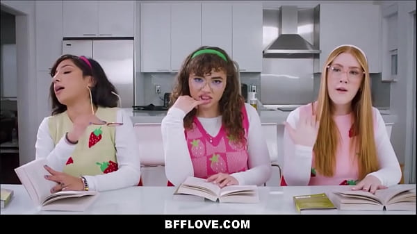 Three Teen Best Friend Bookworms Fuck Guy From Book Club – Naudi Nala, Ozzy SparX, Harper Red
