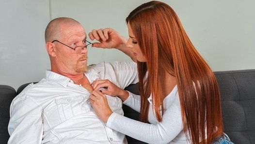 DADDY4K. Red-haired babe doesnt mind having an affair