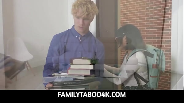 FamilyTaboo4K – Stepsister Ozzy SparX needs a release and luckily she has a stepbrother to help him