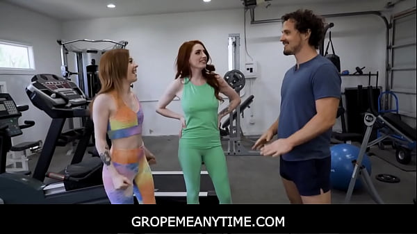 GropeMeAnytime -Free Weights, Free Cunts, Free Use – Aria Carson, Madi Collins