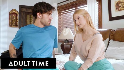 ADULT TIME – Big Tits Stepmom Sarah Vandella Teaches Her Virgin Stepson How To Fuck!