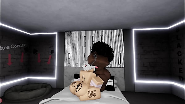 Snow bunny gets bred by his black goddess